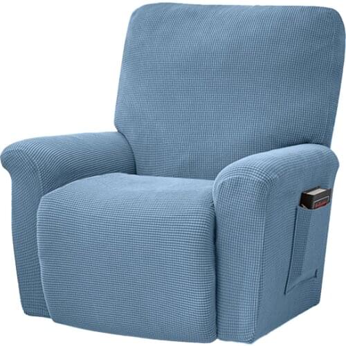 Recliner Sofa Chair Cover Solid Stretch Seat Slipcover Non-Slip Elastic Armchair Jacquard Massage Sofa Cover Home Textile D30