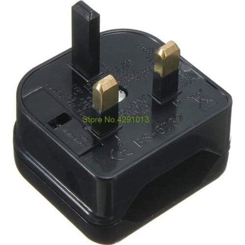 New European Euro EU 2 Pin to UK 3Pin Power Socket Travel Plug Adapter Converter Drop Shipping Support