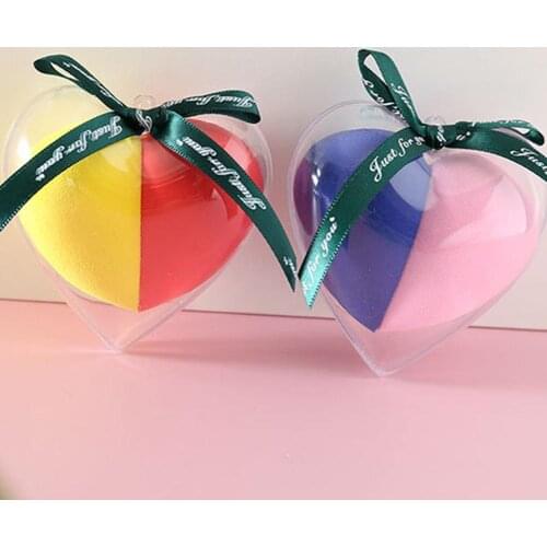 New High Quality Professional Makeup Sponge Blender Heart Shaped Non-latex Dry Wet Use Foundation Blending Sponge Makeup Tools