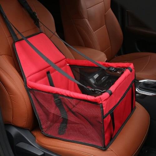 Solid Color Oxford Cloth Pet Cat and Dog Portable Car Seat Cover Folding Hammock Travel Transport Cushionpet Pet Supplies