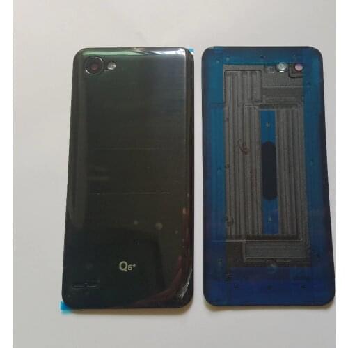 For LG Q6+ Q6 Plus Original Mobile Phone Case Back Cover Pannel Housing Rear Battery Door Lid With Camera Lens Glue + Tools