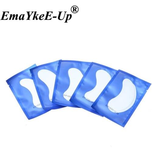 50pairs Eye Makeup Grafted Pads Eyelashes Hydrogel Eyepatches Extension Eyelashes Eye Mask Smooth Thin Eyelashes Isolation Pad