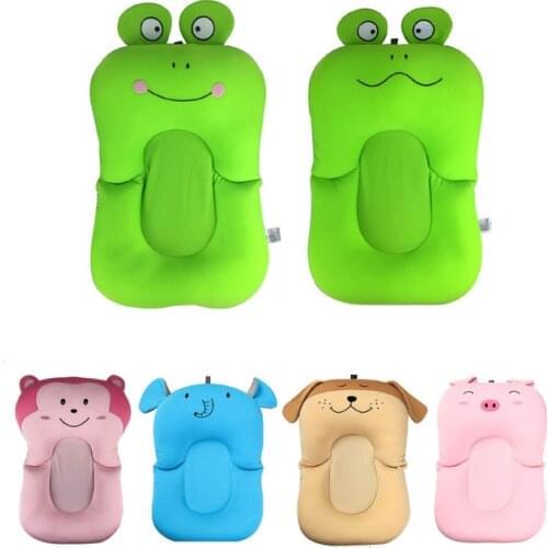 Baby Shower Portable Air Cushion Bed Babies Infant Baby Bath Pad Non-Slip Bathtub Mat NewBorn Safety Security Bath Seat Support