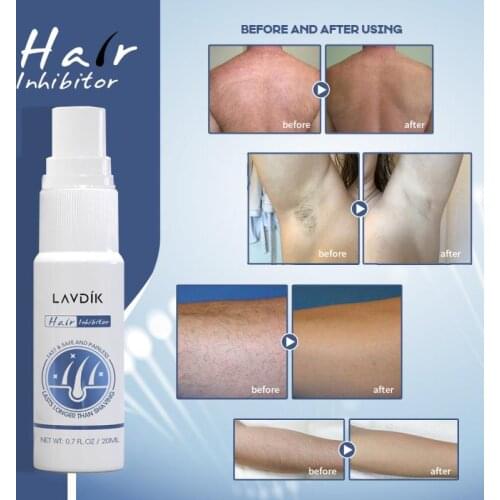 Permanent Painless Hair Removal Spray Stop Hair Growth Inhibitor Shrink Pores Skin Smooth Repair Moisturizing Essence TSLM1