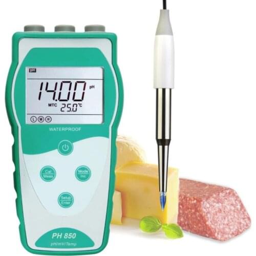 Food industry High temperature resistance ph sensor electrode ph meter for Food and Semi-solid Samples