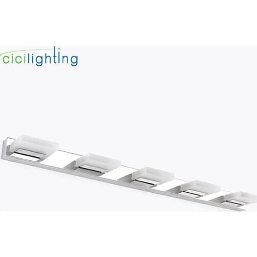 110V 220V L35cm 55cm 75cm 95cm 115cm Angle Adjustable Mirror LED Light Acrylic Stainless Steel Bathroom Toilet Wall Mounted Lamp