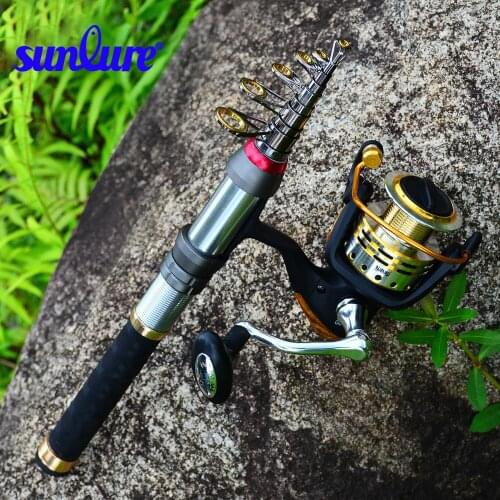1PC 1.5M-3.6M High Carbon Telescopic Fishing Rod 8/9/10/12/14 Section Metal Handle Sea Fishing Rod Fishing Tackle With Line Set
