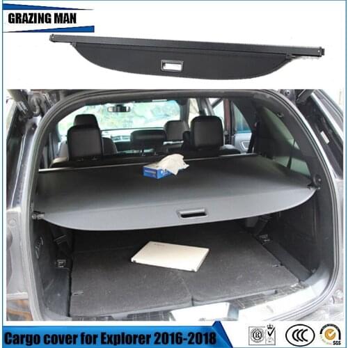For Explorer 2016 2017 2018 Rear Cargo Cover privacy Trunk Screen Security Shield shade Auto Accessories