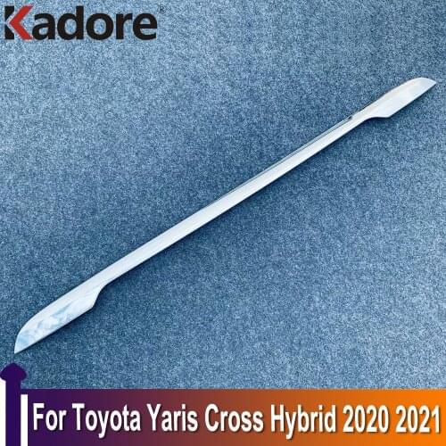 For Toyota Yaris Cross hybrid 2020 2021 ABS Chrome Rear Trunk Lid Cover Trim Car Accessories Tailgate Boot Protection Strip