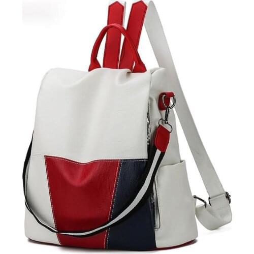 2020 New High Quality Leather Women Backpack Anti-Theft Travel Backpack Large Capacity School Bags for Teenage Girls Mochila