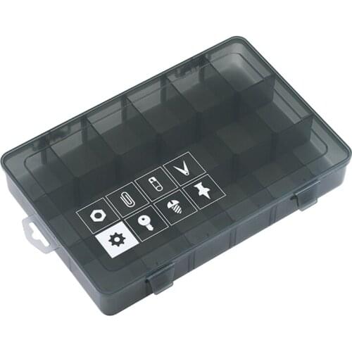 1PC New 18 Slots Cells Portable Jewelry Tool Box with number Container Ring Electronic Parts Screw Beads Component Storage Box