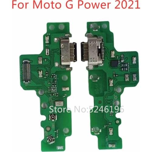 1pcs Applicable to For Motorola moto G power 2021/G Play USB Charging port charger base connector soft cable Replacement of part
