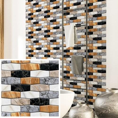 10pcs 30x30cm 3D Stereo Foam Wall Stickers Self Adhesive Wallpaper Panel Waterproof Home Decor Living Bedroom Room Decoration