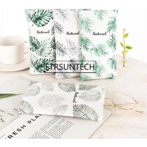 100pcs Korean Style Portable Sunglasses Case Eyewear Container Woman Man PU Leather Waterproof Reading Glasses Holder Protector