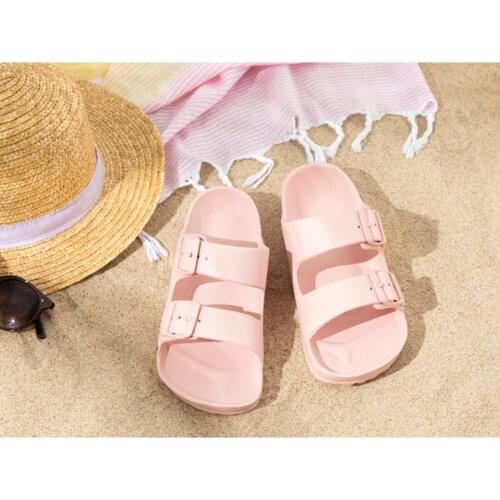 2021 New Women Sandals Soft Stitching Ladies Sandals Casual Flat Sandals Women Open Toe Beach Shoes Women Shoes