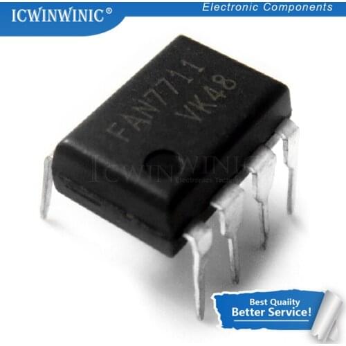 5PCS FAN7711N DIP8 FAN7711 DIP-8 DIP FAN7711CP2