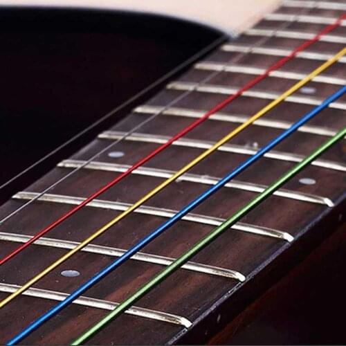 6Pcs Guitar Strings Anti-rust Acoustic Folk Guitar Strings Set Music Instrument Guitar Accessories