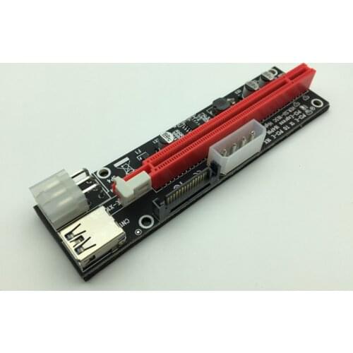 60CM PCI Express 1X To 16X PCIE Riser Card For BTC Miner Machine Overcurrent Protection USB Cable SATA To 6Pin Power Cord Mining