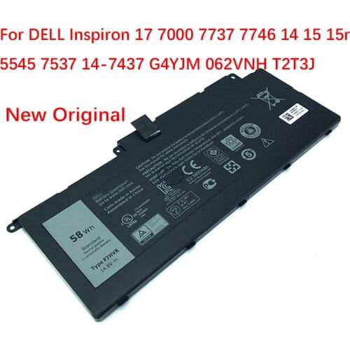 F7HVR 14.8V 58Wh Laptop Battery For DELL Inspiron 17 7000 7737 7746 14 15 15r 5545 7537 14-7437 G4YJM 062VNH T2T3J