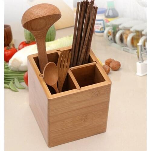 Wooden Storage Box Creative Tableware Storage Box Carrying Case Basket Hollow Box