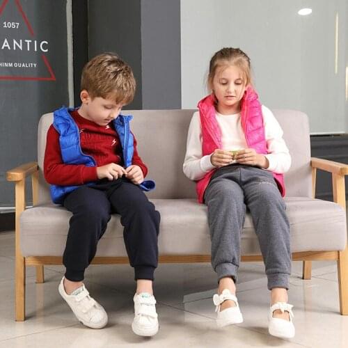 Kids Vest Six Color Children Girls Vest Hooded Jacket Winter Spring Waistcoats for Boy Baby Outerwear Coats Big Teens 3-16 Year