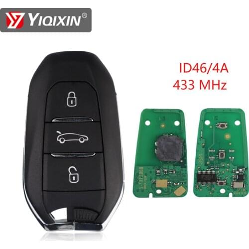 YIQIXIN For DS Smart Keyless Go Remote Key 3 Buttons 433MHz PCF7945 4A/ID46 Chip For Citroen C3 C4 DS4 DS5 HU83 Blade VA2 Blade