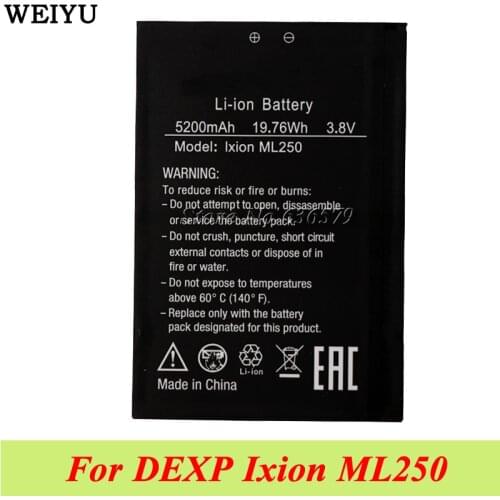 For DEXP IXION ML250 Batterie Bateria Accumulator AKKU 5200mAh