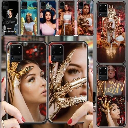 Eva queen Phone case For Samsung Galaxy Note 4 8 9 10 20 S8 S9 S10 S10E S20 Plus UITRA Ultra black art cell cover soft bumper