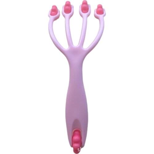 Head Scalp Neck Massager Comb Octopus Scalp Roller Four Finger Claws Scroll Wheel Hand Stress Relax SPA Hair Care Health Care