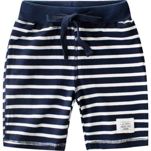 2021 Summer Clothing Striped Cotton Shorts for Boys Toddler Panties Kids Clothes Beach Short Children Sports Pants Dropship