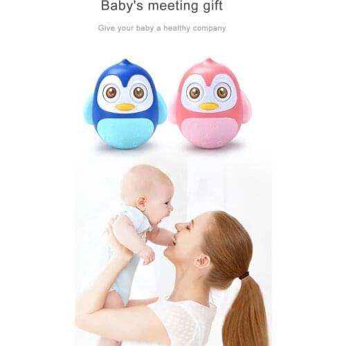 Infant Toys Penguin Wobbler Baby Tumbler Toys For 6 to 12 Month Old Boys Educational Early Childhood Toys For Newborns