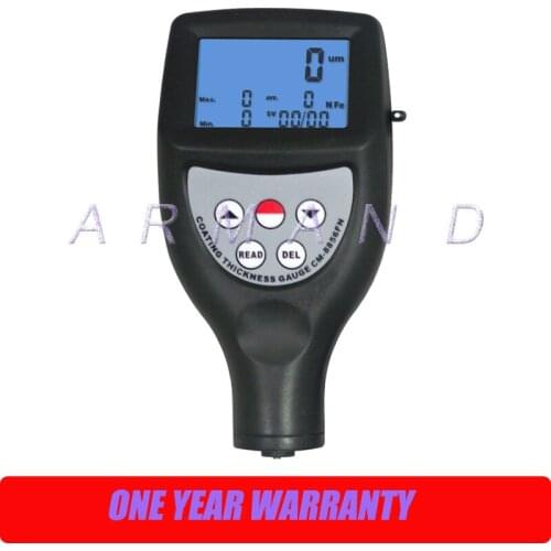 CM-8855 Coating Thickness Gauge Tester 99 Groups Data Memory 0~1250um F Magnetic Induction/NF Type Eddy Current