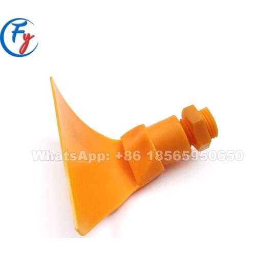 1/2" 3/4" Magnetic Separator Nozzle, Coal Washing PU Nozzle, Polyurethane Coal Washing Plant Flat Spray Water Nozzle