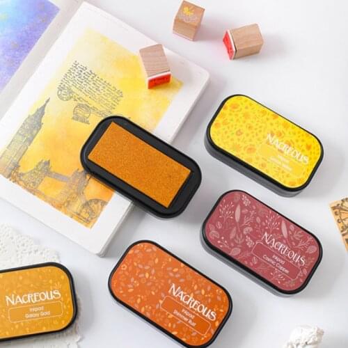 Non-Toxic 12 Colors Stamp Sealing Decoration Ink pad Multifunction DIY Scrapbooking Nice Gift Vintage Crafts Office Accessories