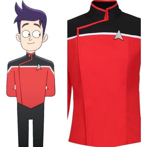 Lower Decks Season 1-Men‘s Uniform Cosplay Costume Shirt Top Only