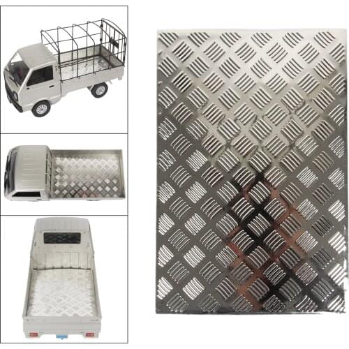 Alloy Anti-skid Plate for RC Car Upgrade Decoration Parts for 1/10 WPL D12 RC Car Spare Part DIY Decor Parts