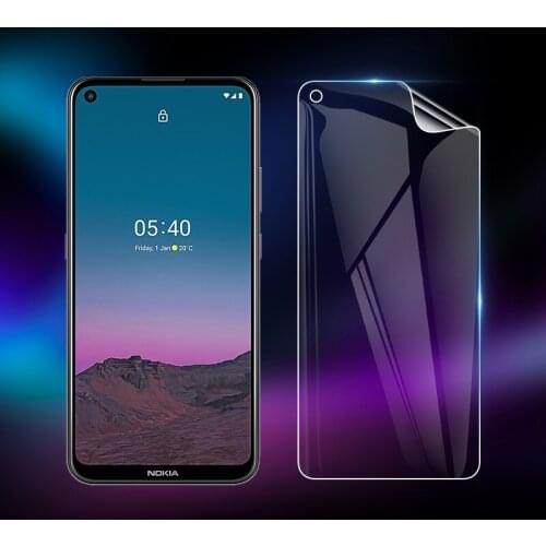 Front Full Coverage Clear Soft TPU Film Screen Protector For Nokia 5.4 / 3.4 6.39" , Curved Parts ( Not Glass )