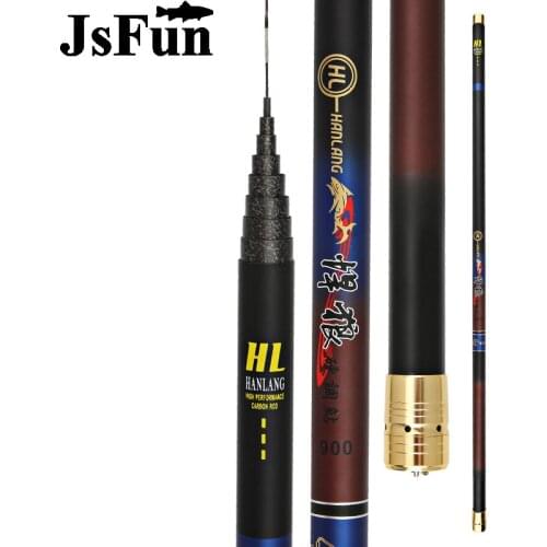 Super Hard 8/9/10/11/12/13/14/15M Telescopic Fiber Carbon Fishing Rod Hand Pole Carp Fishing Feeder Long Distance Throwing YG46