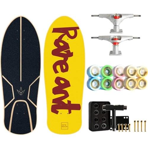 Skateboard 29"X9.8", 7-Layer Maple Skateboard Womens Mini Skateboard Free Pedal Brush Street Skateboard Gift for Beginners