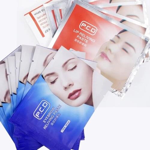 12Pcs Repair Cream Strong Tattoocare Tattoo Painless Paster With Moisture PCD Paste Mask Eyebrow Lip Permanent Makeup Accessory