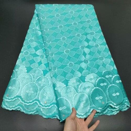 High Quality African Lace Fabric Swiss voile lace in Switzerland French 100% Pure Cotton 5yard for Wedding Party Dress