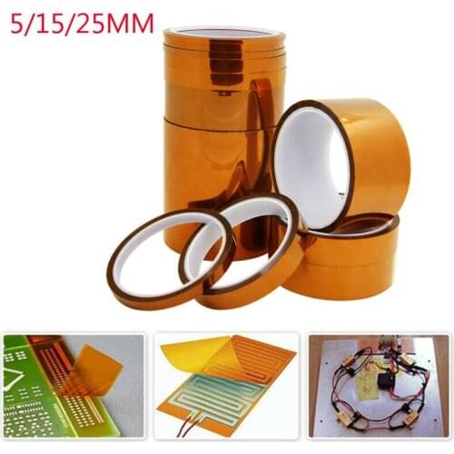 High Temperature Heat Tape Thermal Insulation Tape Polyimide Adhesive Insulating adhesive Tape 3D printing Board protection
