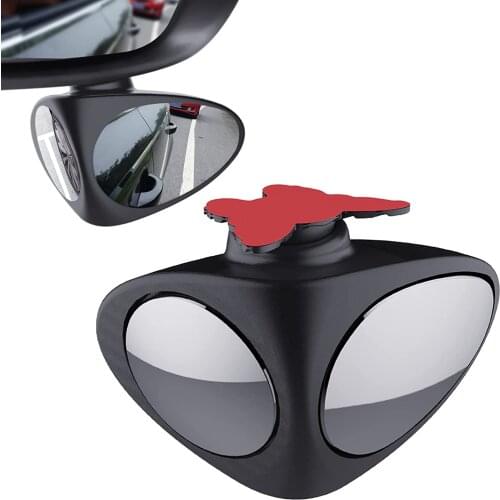 1 PCS 360 Degree Rotatable 2 Side Car Blind Spot Convex Mirror Automibile Exterior Rear View Parking Mirror Safety Accessories