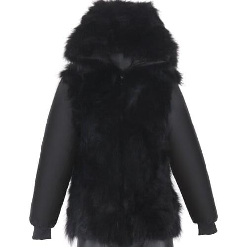 2020 new Can Match Shell and Fur Collar Real Raccoon Fur Liner Real Raccoon Fur Plus Size 7XL Coat Winter Men Parka