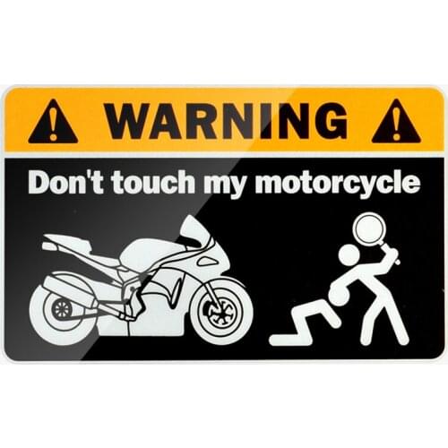 3D motorcycle sticker Don't touch the warning Don't touch my motorcycle for all models of motorcycle logo