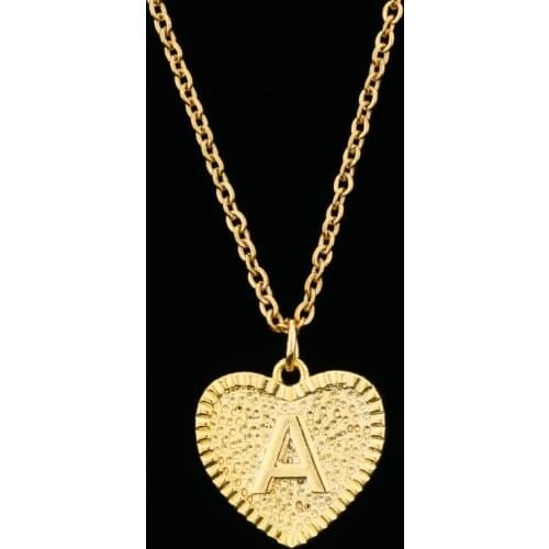 A-Z Initial Necklace For Women Girls Stainless Steel Chain 26 Letter Necklace Pendent Family Jewelry Christmas Gift