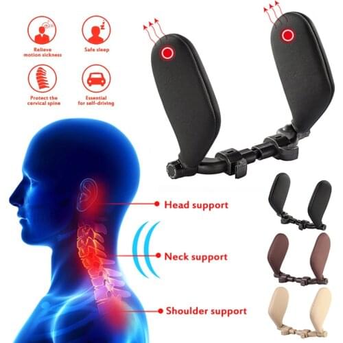 Car Neck Headrest Pillow Auto Seat Head Support Neck Protector Automobiles Seat Headrest Pillow Travel Rest Sleeping Headrest