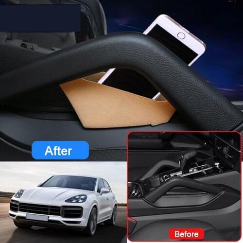 Car Accessories for Porsche Cayenne 2019 2020 2021 Plastic Interior Car Seat Seam Storage Box Organizer Tray Holder 2pcs