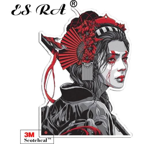 Car Decals and Stickers Vinyl Femal Samurai Pegatinas Waterproof 3M for Helmet Pitcher Laptop Luaggage Wall Fridge Home Decorate