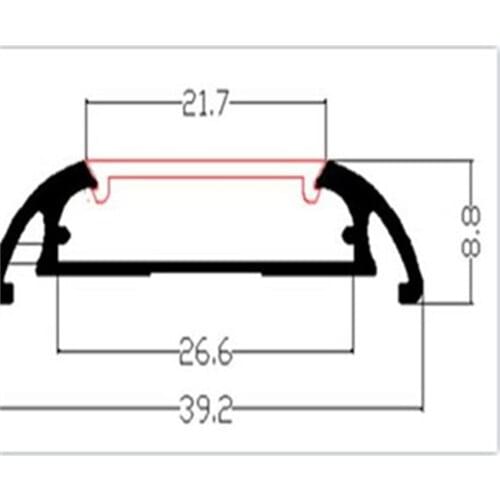 Free Shipping 2.5m/pcs Aluminum led profile bar light project lighting for LED Strip Light Indoor Lighting Decoration